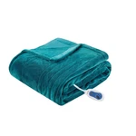 60"X70" Electric Plush Throw Blanket Teal - Beautyrest: Secure Comfort,. Fixed Price $33.99.