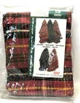 The Northwest Co Blanket Woven Waffle Design Plaid Throw Red Devon 48" X 60". Fixed Price $24.97.