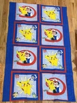 Vtg Nintendo Pokemon Ash Pikachu 1998 Throw Blanket Folds To Pillow. Fixed Price $54.00.