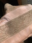 Rare Antique Deco 1920S Pink Silk Lace Twin Bed Cover Showgirl Throw Fabric Boho. Fixed Price $425.00.