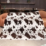 Cow Print Fleece Blanket King Size - Soft Lightweight Fuzzy Bed For A.... Fixed Price $69.29.