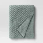 Chunky Chenille Throw Soft Green - Threshold. Fixed Price $14.99.