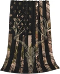 American Deer Fleece Throw Blanket Camouflage Soft Flannel Plush Light. Fixed Price $48.92.
