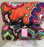 New Vera Bradley Throw Blanket Fleece 80 X 50 Pink Swirls Nwt #12408-179 Soft. Fixed Price $72.95.