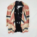 Chaps Denim Cardigan Size Indian Blanket Striped Open Front Sweater. Fixed Price $13.59.