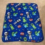 Minecraft Kids Throw Blanket 41 X 47. Fixed Price $14.00.