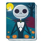 Nightmare Before Christmas Stroll Silk Touch Sherpa Throw Blanket, 40"X50". Fixed Price $22.42.