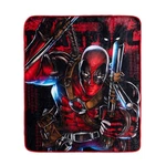 Marvel Comics Deadpool Batons Raschel Throw Blanket 50 X 60 Inches. Fixed Price $19.99.