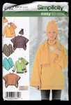 Simplicity Pattern Women's Sz Xs-m #4782 Uncut Ff Fleece Top Scarf Hat Poncho. Fixed Price $5.99.