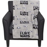 Snoopy Peanut Plush Blanket By Berkshire Home. Like Naps! Grey Throw 50X70. Fixed Price $54.99.