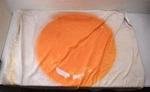 Novelty Giant Fried Egg Circle Throw Blanket Super Soft 59" Food Wrap Fleece. Fixed Price $6.36.