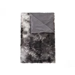 Luxe Classic Faux Fur Throw Naples Charcoal/grey 50"X60". Fixed Price $76.00.