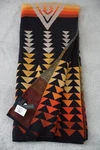 Pendleton Harding Wool Throw Blanket Knit Navy Tan Yellow Orange Multi Southwest. Fixed Price $131.79.