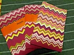 Nwt Missoni For Target Sweater Home Decor Blanket Multi Chevron 33"X Throw. Fixed Price $85.00.