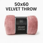 Hotel Collection Pink Velvet Throw Blanket 50X60 Soft Plush Elegant Lightweigh. Fixed Price $16.49.