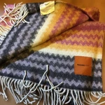 Missoni Women Shawl Lap Blanket Orange Tag Luxury Elegant Unique Design Italian. Fixed Price $91.98.