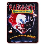 Killer Klowns From Outer Space Original Poster Raschel Throw Blanket. Fixed Price $29.99.