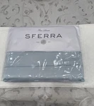 Sferra Matteo King Duvet And Shams 3 Piece Set Sateen Aquamarine Made Italy. Fixed Price $399.95.