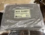 Ektos Wool Blanket 90 X 66" Green Twin/ Queen. Fixed Price $45.00.