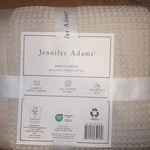 Jennifer Adams All Season Classic Waffle Weave Throw 60 X 70 Beige. Fixed Price $18.00.