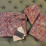 Eikei Parisian Print Luxury Queen Duvet Cover And Shams 3PC Bedding Set Cotton. Fixed Price $145.00.