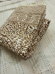 Indian Bedding Cotton Kantha Quilt Handmade Throw Blanket Reversible Brown Queen. Fixed Price $114.90.