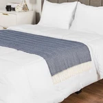 Bourina Decorative Herringbone Faux Cashmere Fringe Throw Blanket Lightweight So. Fixed Price $39.00.