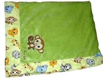 5P Trend Lab Safari Jungle Zoo Monkey Plush Velour Crib Baby Blanket Comforter. Fixed Price $32.00.