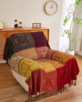 Aivia Boho Throw Blanket Colorful Chenille Woven Bohemian Chair Recliner Furnitu. Fixed Price $51.15.