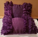 Thro By Marlo Lorenz Pillow Purple Ruffle Rectangle Set Of 2. Fixed Price $27.99.