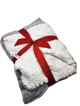 50X60 Bath & Body Works Gray/white Fleece Soft Cozy Blanket 2016 New. Fixed Price $64.98.
