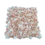 Shabby Chic 16"X16" Pink Multi-tone Ruffle Throw Pillow Cover Pier Imports. Fixed Price $28.99.