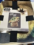 New Star Wars The Mandalorian Come To Cute Side Grogu Plush 46X60 In Throw. Fixed Price $14.00.