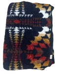 Pendleton Southwestern Aztec Sherpa Fleece Blanket Legend Lake Navy 88 X 64. Fixed Price $65.00.