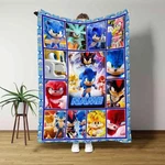 Personalized Speed Hedgehog Blanket Custom Name Kids Throw Gift Idea. Fixed Price $75.36.