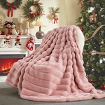 Nexhome Pro Pink Faux Fur Throw Blanket Soft Plush Luxury Decorative Cozy Long. Fixed Price $57.45.