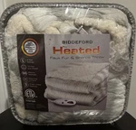 New Biddeford Heated Faux Fur & Sherpa Throw - 6 Settings, 10 Shutoff. Fixed Price $39.99.