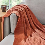 Better Homes & Gardens Copper Cotton-blend Chunky Knit Throw, 50" X 60", 2.3 Lb. Fixed Price $26.45.