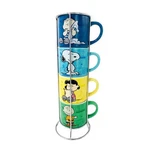 Silver Buffalo Peanuts Comic Strip 4-PACK Ceramic Mug Stack, 10-OUNCES. Fixed Price $45.92.