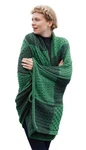 Saol Patchwork Intarsia 100% Merino Wool Irish Blanket Knitted Couch/throw. Fixed Price $130.19.