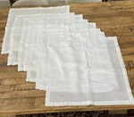 Matteo Los Angeles Set Of 8 Napkins White 22" X 100% Linen. Fixed Price $88.00.