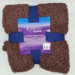 Cozy Nights Plush Throw Blanket Cover Soft Warm Lightweight Brown 50"X70" Cannon. Fixed Price $20.21.
