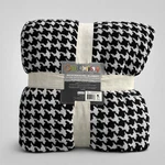 Black White Houndstooth Full/queen Blanket 88X88 Coexist By Cannon Microraschel. Fixed Price $34.99.
