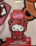 Hello Kitty Valentine Plush Throw Blanket Pink Hearts Love 45X55 Super Soft New. Fixed Price $12.99.