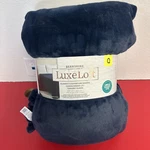Berkshire Luxe Loft Blanket Blue 98X92 Queen Ultra Soft Plush Cozy Nwt. Fixed Price $32.95.