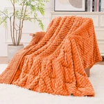 Luxury 20 Lbs Fleece Sherpa Weighted Blanket For Better Sleep, 60" 80" Orange. Fixed Price $112.99.