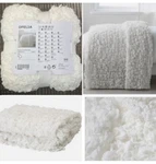 Ikea Ofelia Blanket New White Stretchy Smocked Decorative Throw,insulating! Nip. Fixed Price $76.99.