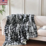 Soft Warm Faux Fur Blanket Plush Sherpa High Low Wave Design Cozy Throw New. Fixed Price $50.14.