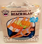 New Bigmouth Giant Sized Sushi Roll Beach Blanket Pool Towel, 59 X 64, Free Ship. Fixed Price $28.92.
