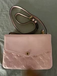 Louis Vuitton Twice /twinset Rose Ballerine Empreinte Crossbody Handbag. Fixed Price $1458.00.
